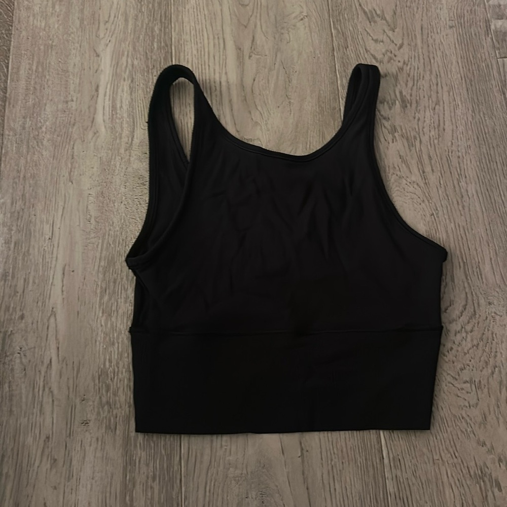 LULULEMON black ribbed tank